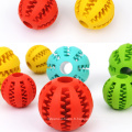 Rubber Pet Nettaiteur Balls Toys Ball Moupe Toys Toot Toot Cleaning Balls Food Chog Tyt fait en Chine